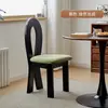 Mesa y Sillas de Comedor Vintage Estilo Francés, Sillas de Comedor de Madera Maciza, Taburetes Domésticos, Sillas con Respaldo, Llavero Estilo Nórdico de Mediados de Siglo Silla Sirena