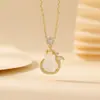 Yuebao Jewelry Calcedonia Blanca Natural Plata de Ley S925 Diseño de Calabaza de la Fortuna que Atrae Riqueza Collar para Clavícula Venta Caliente al Por Mayor