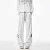Pantalones deportivos para hombre estilo americano transfronterizos, adecuados para primavera y otoño, con un corte holgado y recto, que ofrecen un look cómodo y elegante para uso casual