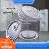 Lata Vazia Calibre 65 com Tampa de Cristal, Lata Selada por Rosca, Garrafa Plástica Transparente, Lata PET Selada, Personalizado