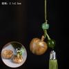 Bolsita hueca vintage tallada en madera de sándalo verde, accesorios, llavero, cadena para teléfono móvil, bolso, colgante para coche, accesorios Hanfu natural