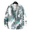 Camisa de Manga Larga para Hombre Primavera y Otoño Tendencia Yuppi Guapo Camisa 2024 Nuevo Estampado de Letras Estudiante Casual Chaqueta Fina