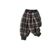 Calça de Veludo Jingqi para Crianças Outono e Inverno Aconchegante Inverno Novo Calça de Algodão 2025 Novo Bebê Quente Calça Esportiva Inverno