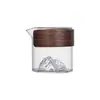 Taza de Servicio Justa al por Mayor Estilo Japonés Resistente a Altas Temperaturas, Recipiente para Compartir Té, Juego de Té Kung Fu de Vidrio de Borosilicato Alto, Taza Individual