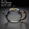 Tetera de Vidrio al por Mayor Tetera para Hervir Kung Fu Hervidor de Té Doméstico Tetera con Filtro Tetera para Té Perfumado Fabricantes