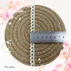 Encaje 1.1CM + encaje de hilo dorado tejido accesorios para ropa al por mayor en stock encaje de hilo de algodón encaje para ropa