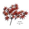 Dongguan planta verde artificial Árbol grande rama plana Hoja Naranja Hoja de Arce Higuera Francesa hoja de té hoja de plástico
