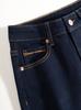 Jeans Azuis com Bordado Pesado para Mulheres! Calças de Corte Reto, Modelagem Solta, Calças de Cintura Alta de Perna Larga que Valorizam e Emagrecem 6018