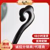 Horquilla de Ébano Xiangyun Joyería Clásica de Ébano Placa Hanfu Peine Simple Horquilla de Madera Paso a Paso Horquilla Antigua