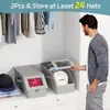 Caja de Almacenamiento Multifuncional para Gorras Amazon Gran Capacidad Plegable Caja de Almacenamiento para Gorras de Béisbol con Tapa Caja a Prueba de Polvo Modelo Nuevo