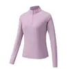 5432 Sudadera 2026 Nueva Camiseta de Manga Larga de Secado Rápido y Alta Elasticidad Sudadera con Cuello Alto para Mujer Deportes al Aire Libre Senderismo Ciclismo