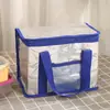 Bolsa térmica bento bolsa de gelo dobrável bolsa de piquenique bolsa térmica com filme de alumínio espessado bolsa térmica de folha de alumínio portátil bolsa de gelo térmica de folha de alumínio