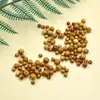 Grânulos Naturais de Sândalo Dourado 6-10mm Grânulos Redondos Pulseira DIY Colar Grânulos Soltos Grânulos de Buda Rosário Material de Grânulos Soltos Feito à Mão