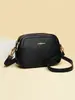 Bolso Pequeño Cruzado de Nuevo Estilo para Comercio Exterior Transfronterizo, Bolso de Hombro Versátil y de Moda de Cuero Suave con Múltiples Compartimentos y Gran Capacidad