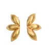 Pendientes de Flor Cepillada Nuevos y Modernos para el Trabajo, Estilo Vintage Irregular, Pendientes Geométricos de Diseño de Nicho Versátil