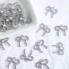 Pingente moderno e legal de liga de prata com laço, gatinho e estrelas do mar para acessórios de pulseira DIY feitos à mão