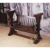 Madera de Barco Viejo Madera Maciza Columpio Doméstico Silla Colgante Interior Adulto Exterior Porche Balcón Doble Jardín Silla Mecedora de Ocio