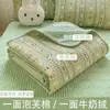 Novo colcha matelassada de algodão fofo e veludo de leite, capa de cama de solteiro, colcha, peça única, conjunto de cama, adequado para todas as estações