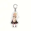 En stock Accesorio de anime Yuanshen llavero acrílico versión maid Keli pimonqin Barbara colgante para juego móvil