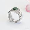 Anel de Cabeça de Tigre de Jade Grau A Natural Guan Yu Anel de Jade Tigre Azul Venda por Atacado Dropshipping S4110302