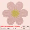 Gancho de Mão Imitação Cor Macaron Toalha Imitação Caxemira Flor Bordada Tecido Patch Roupas Femininas Roupas Infantis Patch Decorativo Patch