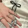 Collar de Zapatilla de Ballet con Lazo Cadena de Hueso de Serpiente Ajustable Diseño de Nicho Otoño e Invierno Accesorios Únicos Collar Cadena para Suéter
