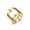 Abridor de Botellas Popular Transfronterizo Europeo y Americano Anillo de Acero de Titanio Anillo Diseño de Moda Cadena Giratorio Anillo de Pareja Joyería de Mano