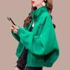 Sudadera Corta Primavera y Otoño Nuevo Estilo Chaqueta para Mujer 2026 Nuevo Casual Holgada Moda Versátil Elegante Cárdigan Top Tendencia