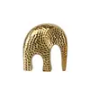 Ornamento Cerâmico Pequeno de Elefante Abstrato Dourado Moderno Acessível de Luxo Decorações Suaves para Sala de Estar, Armário de Vinho, Quarto de Crianças