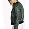 Jaqueta Cardigan Casual Feminina Nova Primavera e Outono 2023 Aliexpress Transfronteiriça Cor Sólida Curta Moda Jaqueta com Zíper Feminina