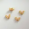 Retención de Color Fuerte Arena Dorada Relleno de Oro de 18 Quilates Goteo de Aceite Camelia Loto Mariposa Estrella de Cinco Puntas Separadores de Cuentas Colgante de Capullo de Flor DIY Accesorios