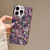 Pintura al Óleo de Arte Europeo y Americano Diseño Floral de Pantalla Completa Adecuado para Funda de Teléfono Apple 17 iPhone 18 Pro Max Brillo 15/16