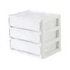 Caixa de Armazenamento Casual Tipo Gaveta para Mesa de Escritório em Casa Caixa de Arquivos A5 Caixa de Armazenamento à Prova de Poeira para Detritos de Dormitório Estudantil
