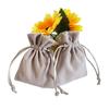 Bolsas de Armazenamento Personalizadas para Power Bank, Mouse e Outros Produtos Eletrônicos, Bolsas de Veludo com Cordão, Várias Especificações, Cinza