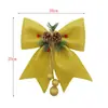 Lazo Grande Navidad Lazo de Polvo Dorado Colgante Árbol de Navidad Decoración Navideña Regalo