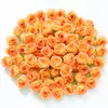 Tocado de mini rosa simulada, corona de flores, adorno para el cabello, material para manualidades DIY, capullo de flor