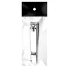 Cortador de Unhas Antirrespingo Individual Personalizado Cortador de Unhas de Aço Carbono Cortador de Unhas para Manicure 211 com Lixa Eletroforese Preto Cromado