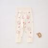 Pantalones suaves y cómodos para usar en las cuatro estaciones para bebés, algodón puro Clase A, confección sin costuras, cintura alta para bebé, leggings de primavera y otoño
