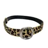 Cinto Animal Print Estilo Punk Y2K para Mulheres, Cinto de Design Nicho Retrô, Acessório Versátil Tendência Estilo Americano Cool