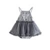 Estilo Ins Ropa de Verano para Bebé Traje de Gateo Estilo Coreano Ropa Ancha para Gorditos Bebé Niña Linda Súper Linda Vestido de Tirantes Harper Categoría A Delgado