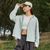 Roupa de Proteção Solar Secagem Rápida Verão 2026 Novo Estilo Anti-UV Respirável Seda de Gelo Jaqueta Roupa de Proteção Solar Estilo Casal Com Capuz