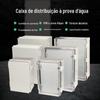 Caixa de distribuição de plástico à prova d'água para exterior Feder caixa de medidor de controle caixa de base com fecho caixa com dobradiça caixa elétrica