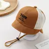 Ins Súper Lindo Osito Sombrero de Pescador Verano Nuevo Estilo Sombrero de Malla para el Sol Estilo Coreano Lindo Sombrero Cubo para Bebé Venta al por Mayor
