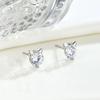 Brincos de Gato em Prata de Lei S925, Joias Elegantes de Alto Padrão, Brincos Personalizados, Piercings de Orelha da Moda, Acessórios de Moda para Mulheres