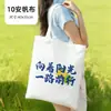 Bolsa de lona bolsa de tecido publicitária expressa padrão bolsa de mão bolsa de compras logo promocional outro pode ser personalizado
