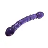 Serie de Puntos de Seda Rosa y Morado Doble Color Pluma Sexual Masturbador de Vidrio
