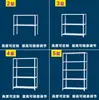 Estantería de Almacenamiento de Tres Niveles de Piso Estante de Hierro Multicapa Estante Pequeño Doméstico Cocina Estante Pequeño Simple Estantería de Almacenamiento