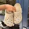 2025 Novos Sapatos com Furos Acessórios para Sapatos Shopping Center Mesma Tendência Sapatos Flores Zhibixing Fivela de Sapato Acessórios para Sapatos Flores de Sapato de Alta Qualidade