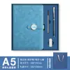 Set de Cuaderno A5 con Hebilla Metálica de Negocios y Caja de Regalo de Alta Gama para Manualidades, Regalo Souvenir para Reunión Anual Corporativa, Logo Impreso