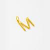 Collar de cadena de clavícula de plata esterlina S925 con diseño de nicho estilo coreano con superficie brillante y letras de la A a la Z para mujer